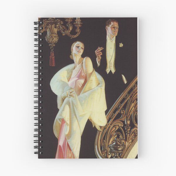 Item preview, Couple Descending Staircase by J.C. Leyendecker designed and sold by IndieArtDream.