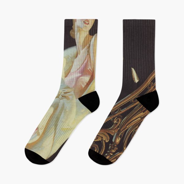 Item preview, Couple Descending Staircase by J.C. Leyendecker designed and sold by IndieArtDream.
