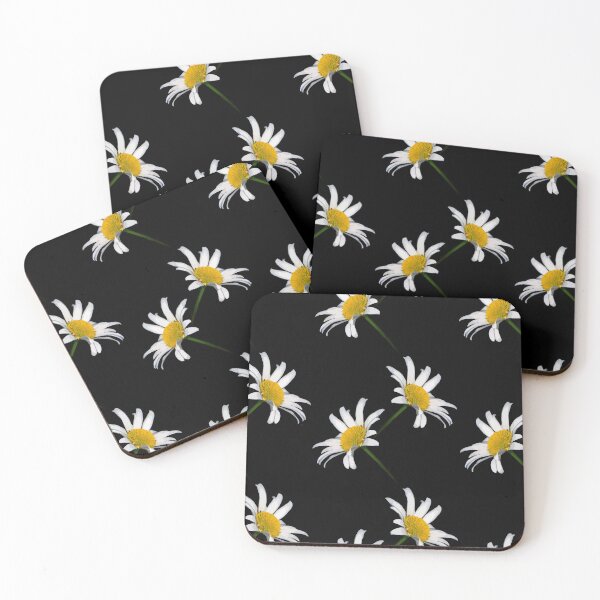 Item preview, Chamomile on a black background designed and sold by Magazin-Brenda.