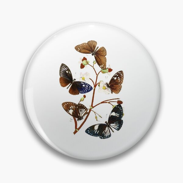 Item preview, Vintage Illustration Butterflies on a Plant designed and sold by VintageBotany.