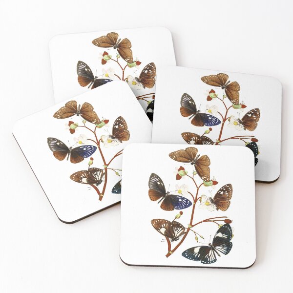 Item preview, Vintage Illustration Butterflies on a Plant designed and sold by VintageBotany.