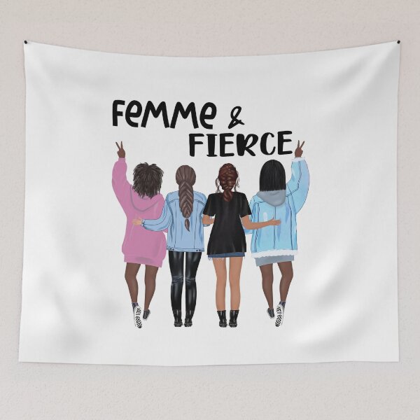 Item preview, Femme & Fierce girlfriends design designed and sold by NataPrando.