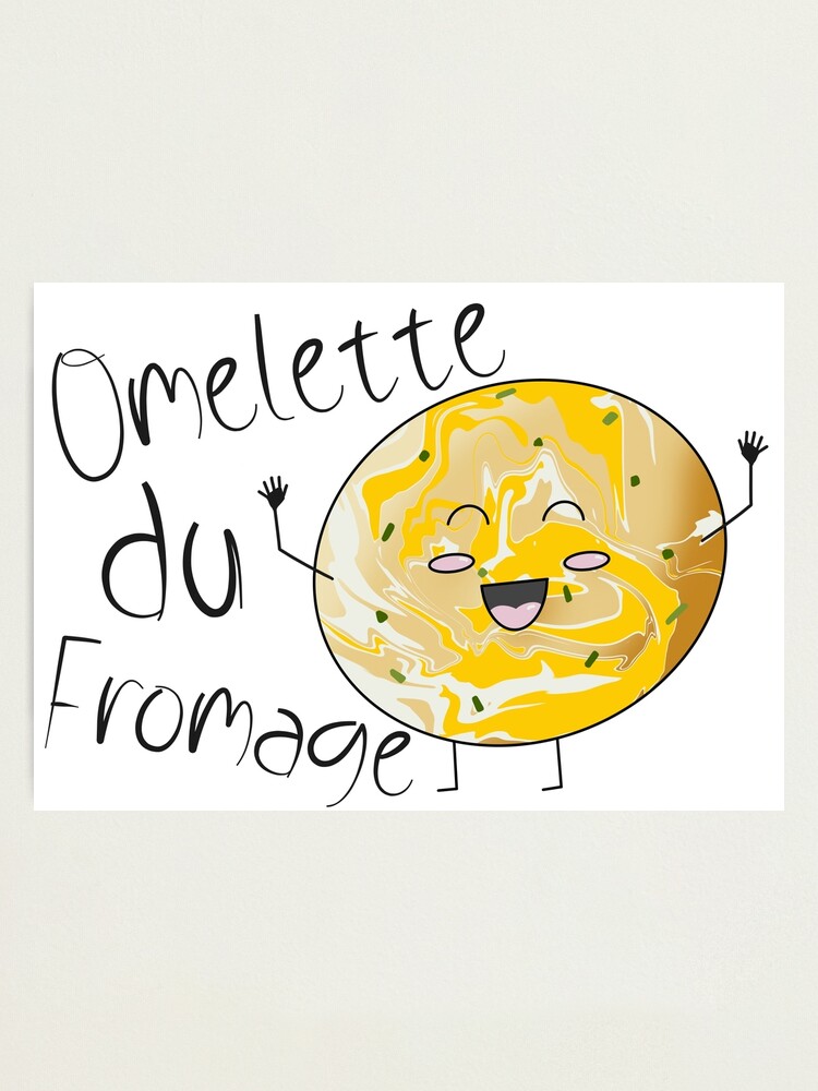 Impression photo « Omelette Du Fromage Au Fromage Français De Dexter’s Laboratory Funny Kawaii