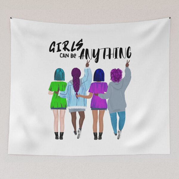 Item preview, GIRLS can be anything girlfriends design designed and sold by NataPrando.