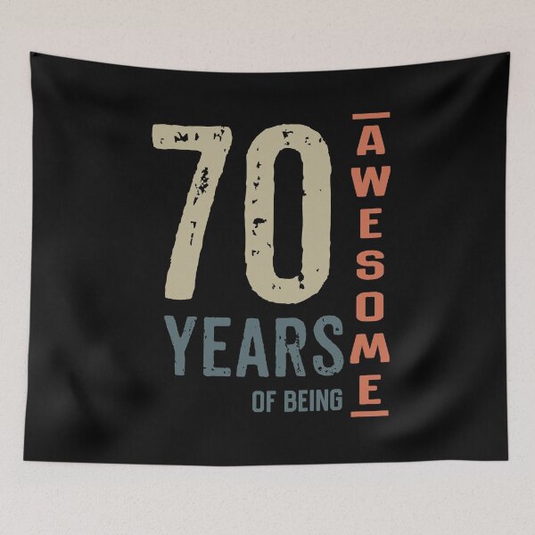 Item preview, 70 YEARS OF BEING AWESOME designed and sold by rodmendonca.