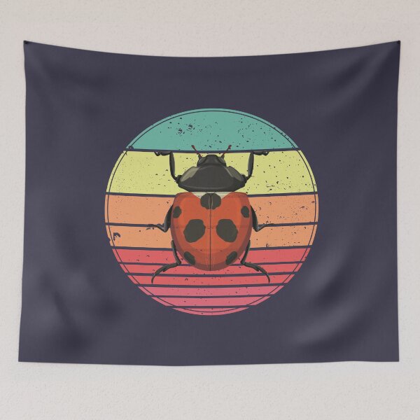 Item preview, Ladybug Vintage Sunset Retro designed and sold by faudeltn.