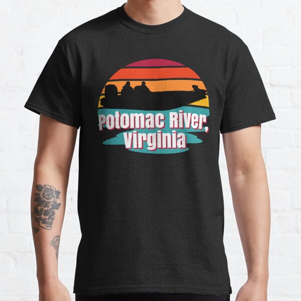 Vintage Fish Virginia State Map VA Fly Fishing Rainbow Trout Premium T-Shirt