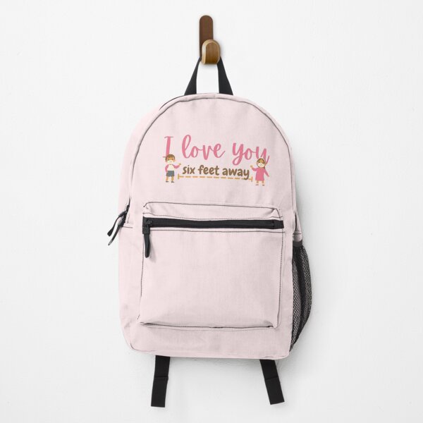 Item preview, I Love You Six Feet Away Pink Design designed and sold by SweetAndSpice.