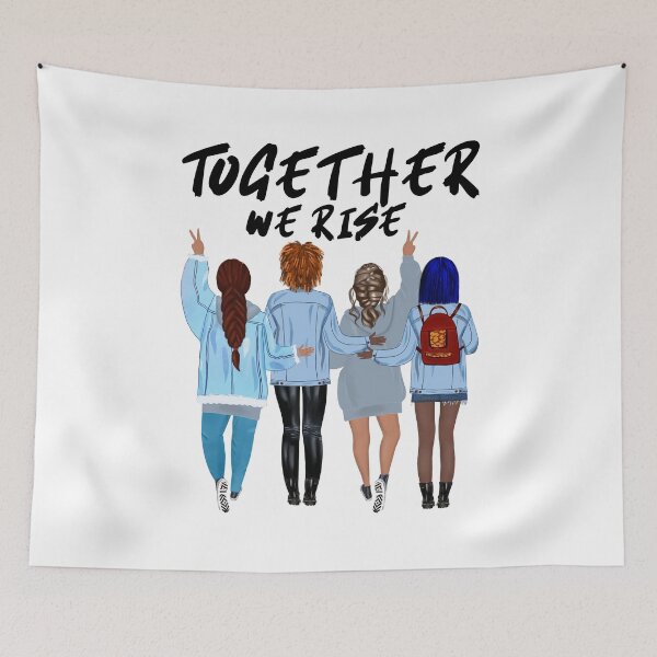 Item preview, Together we rise girlfriends design designed and sold by NataPrando.