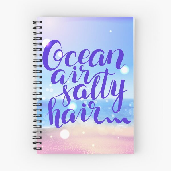 Item preview, Surf lettering  Ocean air salty hair on a  defocus blurred summer background designed and sold by Olga Matskevich.