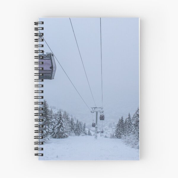 Item preview, Cable car photographed from Trebevic in winter while it is snowing designed and sold by Mahirov Shop.