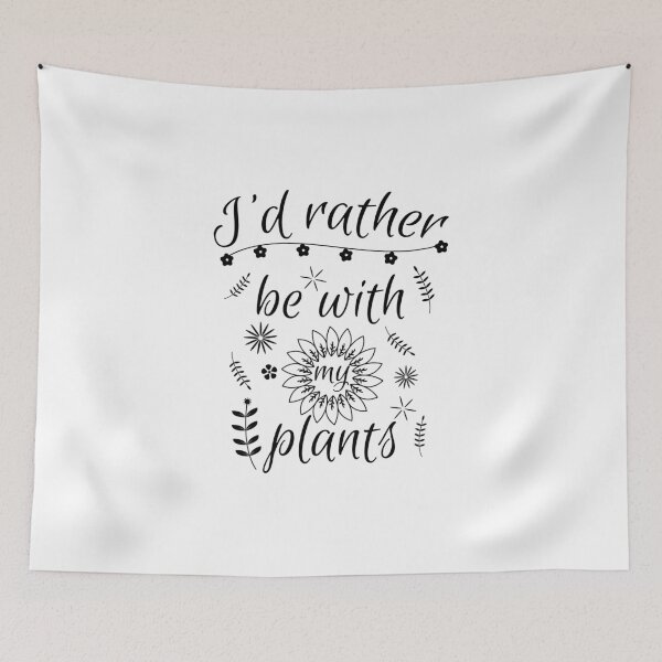 Item preview, I’d rather be with my plants, Introvert, Plant lover, Gardener designed and sold by cyhdesign.