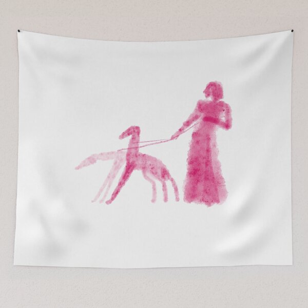 Item preview, ELEGANT WOMAN WALKING DOGS designed and sold by MkeyDesigns.