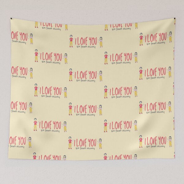 Item preview, I Love You Six Feet Away Foot Couple Design designed and sold by SweetAndSpice.