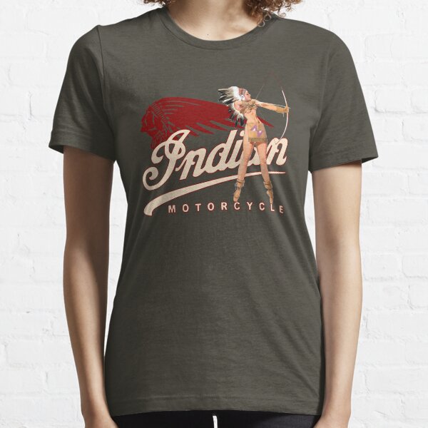 Indian Motorcycle PinUp Indian Girl T-shirt, sweat à capuche, autocollant, masque T-shirt essentiel