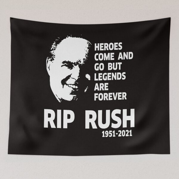 Item preview, Rush Limbaugh Heroes Come And Go But Legends Are Forever Rip Rush 1951-2021 designed and sold by BiancaMoss51.