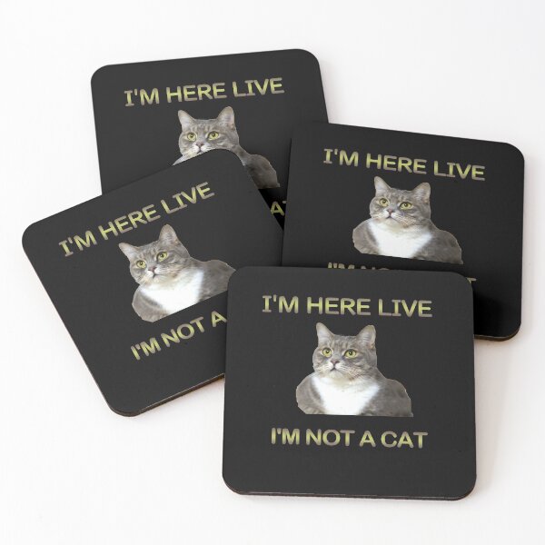 Item preview, I'm Here Live I'm Not A Cat designed and sold by DivineLiveShop.