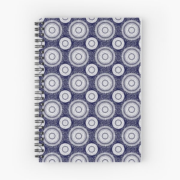 Item preview, African Circles in Blue - Repeat pattern designed and sold by Vanessa Bentley.