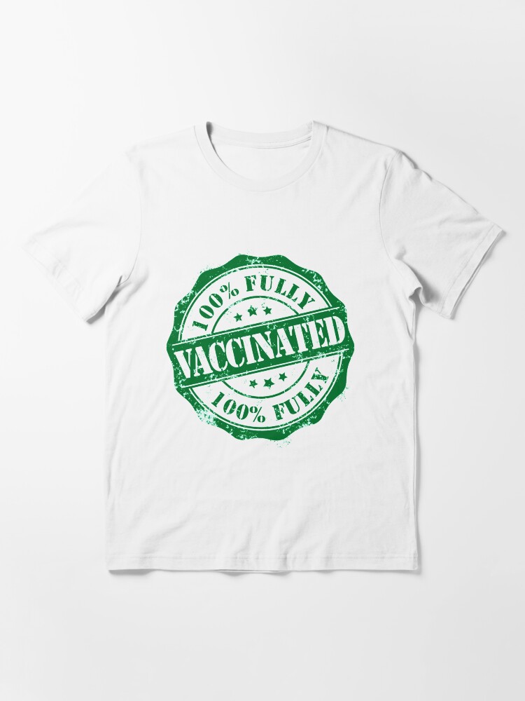 Alternative Ansicht von 100% vollständig geimpft - Social Pass - Motivationsdesign für Pro Vaccine Pro Vaccination Pro Immunization Frauen Männer, die Pro Vax Advocates sind - Geschenk für geimpfte Ärzte und Krankenschwestern Essential T-Shirt