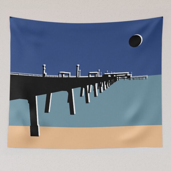 Item preview, Deal in Kent, Pier, Dark Blue Sky and Silhouette  designed and sold by OneThreeSix.