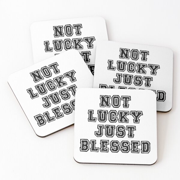 Item preview, Not lucky just blessed designed and sold by Mandala & More.