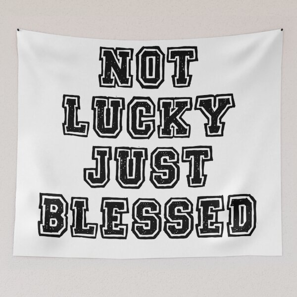 Item preview, Not lucky just blessed designed and sold by Mandala & More.