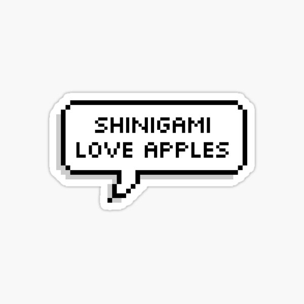 Shinigami Love Apples Sticker