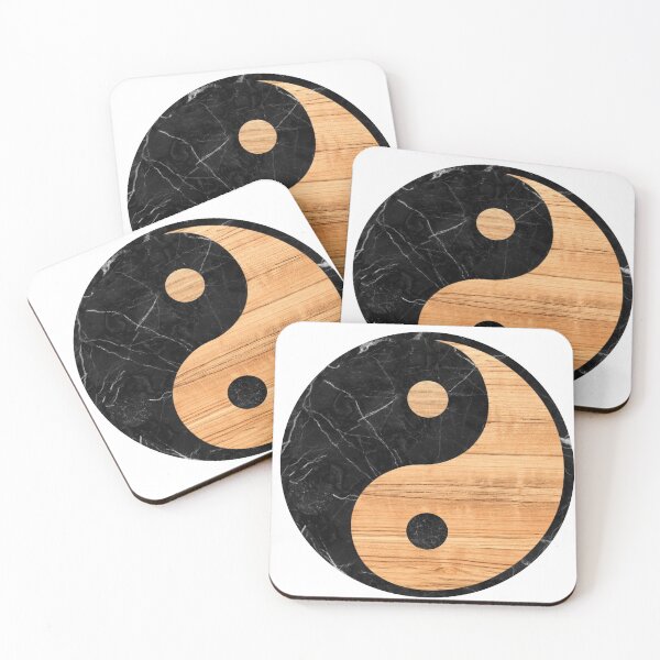 Item preview, Marble and wood ying and yang designed and sold by IONcreatION.