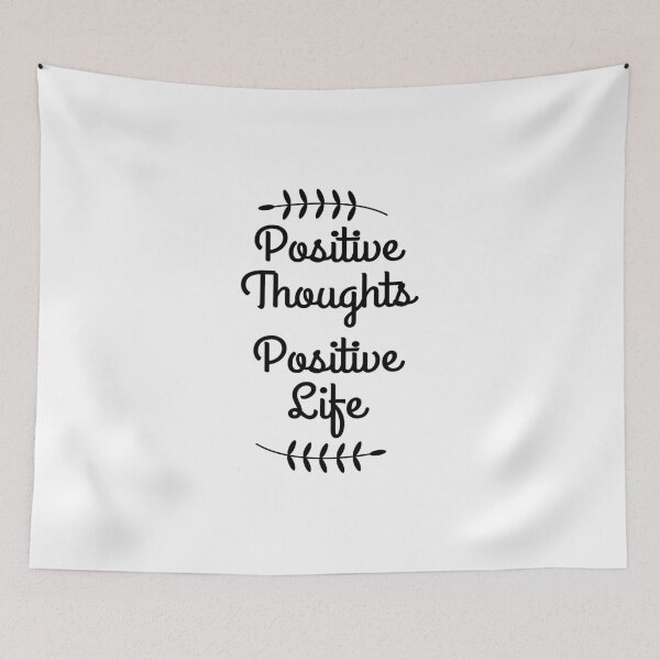 Item preview, Positive thoughts Positive life, Motivational quote, Positive vibes designed and sold by cyhdesign.
