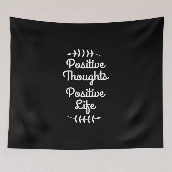 Item preview, Positive thoughts Positive life, Motivational quote, Positive vibes designed and sold by cyhdesign.
