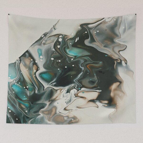 Item preview, Aqua Marine Black White Marble Art. designed and sold by BEyourself be.