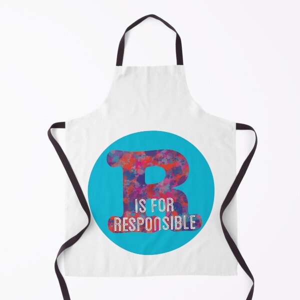 Item preview, Colorful Drops letter ‘R is for Resonsible’ monogram designed and sold by AMSonArt.
