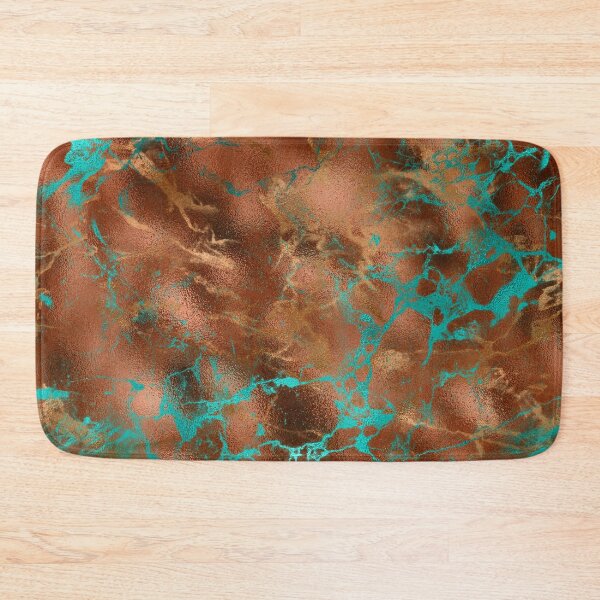 Item preview, COPPER PATINA TUQUOISE MARBEL designed and sold by wildwhimsical.