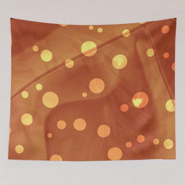 Item preview, Polka Dots Circle Pattern in Yellow and White Design 614 designed and sold by Artnigel.