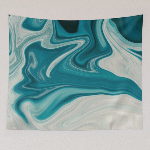 Item preview, Blue White Marble Art. designed and sold by BEyourself be.