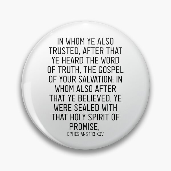 Item preview, Ephesians 1:13 KJV designed and sold by Logosdesignshop.