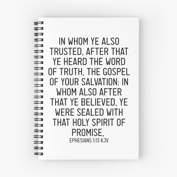 Item preview, Ephesians 1:13 KJV designed and sold by Logosdesignshop.