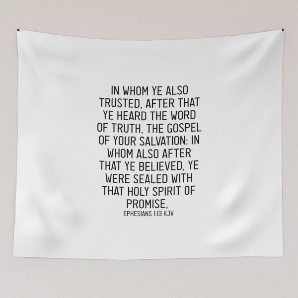 Item preview, Ephesians 1:13 KJV designed and sold by Logosdesignshop.