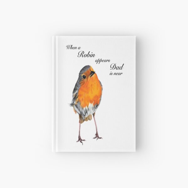 Artikel-Vorschau von Wenn ein Robin auftaucht, ist Papa in der Nähe - Robin Redbreast - Red Robin - Papa Beileid - Papa Sympathie - Papa Denkmal, designt und verkauft von IslesArt.