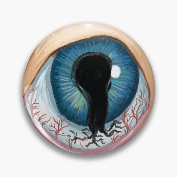Item preview, BIG BLUE EYEBALL WITH VEINS  designed and sold by stephdimoart.