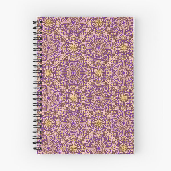 Item preview, Geometric Dreams in purple and yellow - An African inspired design designed and sold by Vanessa Bentley.