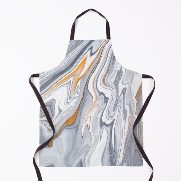 Item preview, Marble Swirls of Grey and Gold Abstract Pattern designed and sold by Alicia Chee.