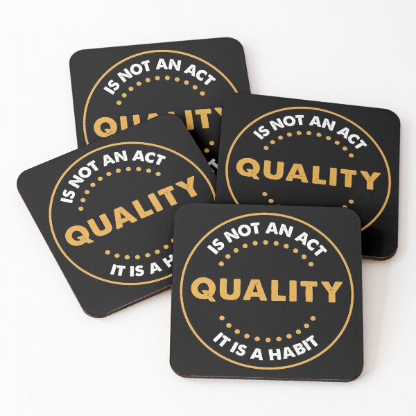 Item preview, quality is not an act it is a habit designed and sold by ambaart.