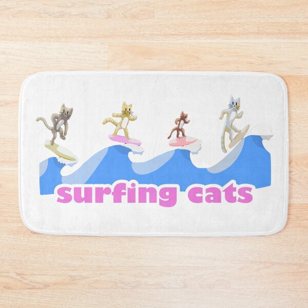 Item preview, 4 cats surfing designed and sold by Xdelacra.