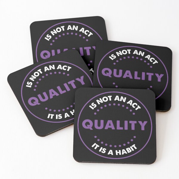 Item preview, quality is not an act it is a habit designed and sold by ambaart.