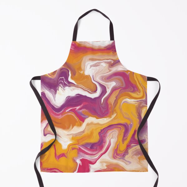 Item preview, Marble Swirls of Purple, Orange and White Abstract Pattern designed and sold by Alicia Chee.