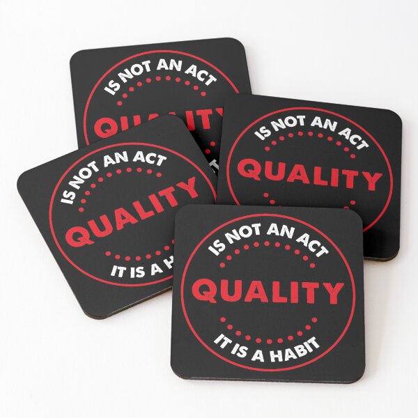 Item preview, quality is not an act it is a habit designed and sold by ambaart.