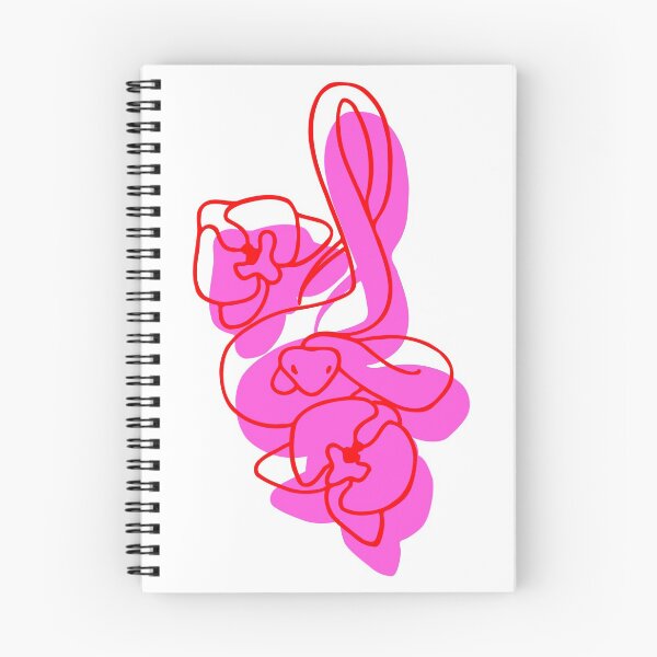 Item preview, Pink and red infinity snake with orchids designed and sold by zherra.