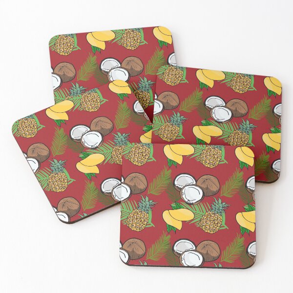 Item preview, Hawaii coconut pineapple mango Pattern designed and sold by 1707style.