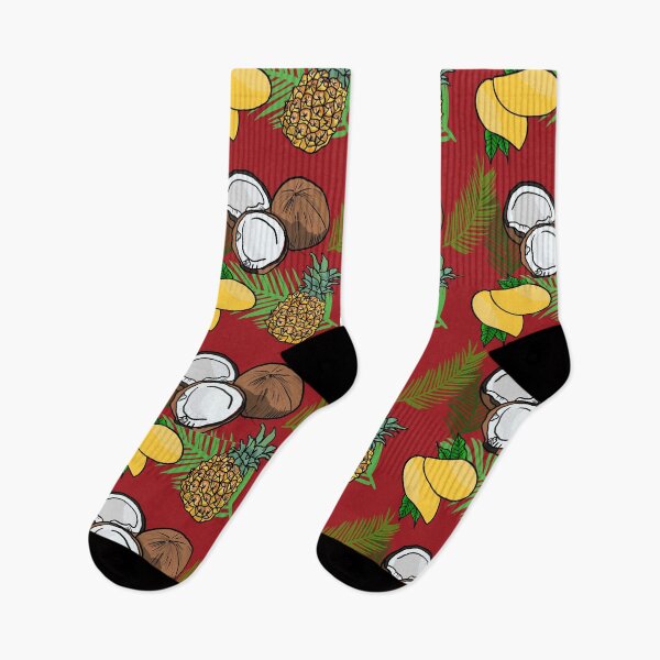 Item preview, Hawaii coconut pineapple mango Pattern designed and sold by 1707style.